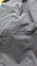 馬騎頓（MQD）【五分褲】男大童夏季新品學(xué)院風(fēng)不對(duì)稱撞色大口袋拼接休閑褲 炭灰 150 曬單實(shí)拍圖