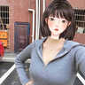 DAVEY MODE秋冬2025新款克萊因藍(lán)翻領(lǐng)V領(lǐng)針織衫女短款毛衣女 灰色  M 【建議85-100斤】 曬單實(shí)拍圖