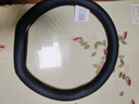 德言適用奧迪方向盤套真皮A6L/A4L/A7L/A8L/Q5L/A3A6A5Q3Q7Q8S4S5rs6Q6Q2L車把套超薄款 D型【黑色線】不帶標(biāo) 曬單實(shí)拍圖