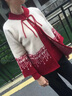 恒源祥媽媽秋裝針織衫外套時尚毛衣開衫中老年人女春秋奶奶上衣兩件套裝 紫色 兩件套 M 建議80-100斤 曬單實拍圖