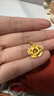 周生生黃金吊墜 玫瑰花 足金掛墜女 不含項鏈78715P計價(jià)3.4克 曬單實(shí)拍圖