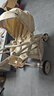KEDT嬰兒推車(chē)可坐可躺輕便折疊新生兒手推車(chē)高景觀(guān)雙向嬰兒車(chē)0-3歲用 香檳金【至尊版】+防曬遮陽(yáng)簾 曬單實(shí)拍圖