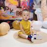 G. DUCKKIDS嬰兒衣服國風(fēng)連體衣夏季天裝滿月男寶寶外出百天日宴周歲抓周禮服 335金黃 66cm 66 曬單實拍圖