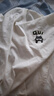 名創(chuàng)優(yōu)品（MINISO）短袖男純棉休閑寬松夏季圓領(lǐng)百搭青少年潮流半袖t恤 淺米 M 曬單實(shí)拍圖