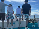 頭號青年短褲男夏季冰絲涼感五分運動(dòng)中褲寬松大碼休閑沙灘褲子男 椰 2XL  曬單實(shí)拍圖