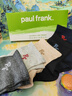 PAUL FRANK100%純棉襪子男秋冬季舒適日常百搭秋天透氣防臭10A抗菌運動(dòng)純棉 曬單實(shí)拍圖