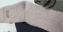 莫代爾4雙羊毛襪男士秋冬加厚刺繡毛圈襪特厚加絨保暖雪地襪抗寒睡眠襪 曬單實(shí)拍圖