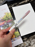 派通（Pentel）自動鉛筆0.5mm透明側(cè)按式PD105自動筆小學生二年級活動鉛筆兒童鉛筆寫字高顏值書寫鉛筆不易斷芯 粉白撞色 曬單實拍圖