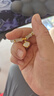 中國黃金一貝子黃金手鏈女竹節和田玉手串生日禮物送女友老婆實(shí)用高級感 【鑲真鉆】一貝子有你足矣/京速達 曬單實(shí)拍圖