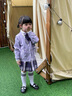 G.DUCKKIDS女童套裝春秋季2025新款衣服兒童小女孩洋氣秋裝jk學(xué)院風(fēng)套裝裙子 紫色三件套 130 cm 曬單實(shí)拍圖