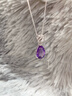紀希哲 GICICE正品紫水晶吊墜項鏈女款輕奢高級感玫瑰花鎖骨鏈女生日禮物送女友 玫瑰花紫水晶項鏈+定制禮盒 曬單實(shí)拍圖