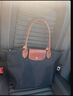 瓏驤（LONGCHAMP）禮物瓏驤小號LePliage Original女包長柄手提單肩托特包 海軍藍(lán) 小號寬14長23高22 曬單實拍圖