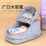 國(guó)譽(yù)（KOKUYO）多功能變形大開(kāi)口筆筒二合一可站立筆袋立式鉛筆袋大容量筆盒日系學(xué)生用初中生高中生筆袋收納包 【多功能筆袋】淺紫（可容納約53支中性筆） 曬單實(shí)拍圖