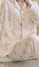 愛寶適月子服純棉紗布春秋孕婦裝產(chǎn)婦喂奶衣哺乳睡衣家居服M碼 檸檬M347 曬單實(shí)拍圖