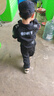 潔萍雅小孩衣服兒童警官服裝警警裝警察童裝黑貓警長(cháng) 男女款長(cháng)袖4件套 110 尺 曬單實(shí)拍圖