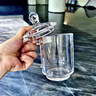 溪谷天然原礦水晶杯帶把手泡茶老板杯高端茶水分離杯送禮 【帶水晶茶漏】純凈款 400ml 1只 禮盒裝 曬單實拍圖