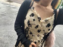 瑪嬌媚（Majiaomei）吊帶連衣裙套裝女2025年夏季新款女裝碎花小個(gè)子開衫辣妹性感裙子 8601套裝 L 曬單實(shí)拍圖
