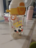 如山兒童PPSU水杯寶寶雙直飲吸管杯嬰幼兒家用外出便攜防摔學(xué)飲杯 曬單實拍圖