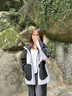 波司登（BOSIDENG）25新【疊變】90鵝絨沖鋒衣羽絨服男女同款三合一外套B250331360 黑色/礫石紫8056/641880MB S 160/84A 體重約100-110斤 曬單實拍圖