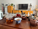 兮元記纏枝蓮青花瓷茶杯陶瓷主人杯壓手杯茶盞品茗杯精致喝茶杯子 纏枝蓮青花壓手杯（大）-簡(jiǎn)裝 曬單實(shí)拍圖