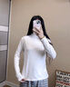 貓人打底衫女2025秋半高領(lǐng)玻尿酸護膚舒適莫代爾薄款高彈7A抑菌抗靜電 曬單實(shí)拍圖