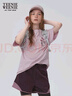 Teenie Weenie小熊T恤女2025年夏季新款活力清新休閑上衣圓領短袖T恤女 A-粉色 L 曬單實拍圖