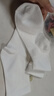 莫代爾6雙奶白色襪子女中筒春秋堆堆襪松口不勒學(xué)生日系抑菌長(cháng)筒月子襪 曬單實(shí)拍圖
