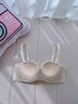 多情貓少女小胸聚攏升杯內衣小胸顯大夏季透氣內衣香檳色75B【34~75AB】 曬單實(shí)拍圖