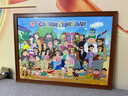 VINLAA為?潮品拼圖畫(huà)框50*70cm/84*38cm拼圖專(zhuān)用相框榫卯結構無(wú)損安裝 70胡桃木色成品框（含底板面板） 曬單實(shí)拍圖