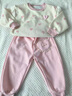 G.duck女童套裝春秋季一歲女寶寶衛衣長(cháng)袖秋冬洋氣嬰兒童公主衣服兩件套 粉色 90 建議寶寶10-12公斤 24-36個(gè)月 曬單實(shí)拍圖