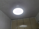 歐普（OPPLE）led吸頂燈具兒童房間現(xiàn)代簡約圓形陽臺臥室燈高顯色三防一體快裝 【鉑玉II260白13瓦】 曬單實拍圖