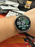 碼仕適用華為手表表帶Watch5/4/3/gt5/gt4/3/2/Pro/榮耀Magic2/OPPO Watch4Pro/X硅膠透氣磁吸黑色22mm 曬單實拍圖