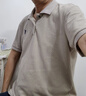 羅蒙100%純棉高端短袖t恤男士裝夏季刺繡polo翻領(lǐng)衫商務(wù)爸爸半袖體恤 5372淡紫色【100%棉】 XL 【建議130-150斤】 曬單實(shí)拍圖