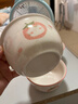 草莓餐具陶瓷一人食碗盤(pán)飯碗少女碗碟套裝可愛(ài)家用手柄烤盤(pán)高顏值 草莓貓4.56英寸碗【4碗】 曬單實(shí)拍圖