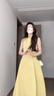 GARNUO法式氣質(zhì)高級感黃色無(wú)袖背心連衣裙子女夏季2026新款收腰顯瘦長(cháng)裙 黃色【無(wú)袖長(cháng)款】 S 【80-100斤】 曬單實(shí)拍圖