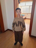 木木屋（mumuwu）品牌童裝男童套裝加絨加厚兒童運動服秋冬保暖中大童衣服男孩冬裝 卡其色 120 適合110-120cm年齡6-7歲 曬單實拍圖