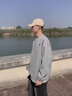 SPAO韓國同款小熊刺繡衛衣男女同款秋季寬松圓領(lǐng)情侶外套SPWY25SY04LD 灰#SP藍帽子熊-貼布繡 XL 曬單實(shí)拍圖