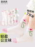 棉滿滿女童襪子新疆棉兒童襪女孩甜美花邊中筒襪寶寶長襪中大童襪棉襪 曬單實拍圖