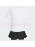 阿迪達斯 （adidas）【滔搏運動(dòng)】女小童LG TEE SET兒童套服 JM3455 134 曬單實(shí)拍圖