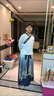 稻橙漢服男女古風(fēng)情侶cp霸氣古裝交領(lǐng)齊腰襦裙刺繡同款劫夜表演服 鳳游/上衣+裙子 XL 曬單實(shí)拍圖
