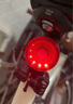 Move iron自行車(chē)尾燈USB充電圓形尾燈警示燈夜間閃爍尾燈山地公路車(chē)夜騎燈 曬單實(shí)拍圖