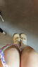 達芙妮包頭涼拖鞋女外穿夏季溫柔仙女風蝴蝶結軟底半托懶人鞋 米白 37 曬單實拍圖