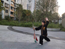 2025高端太極拳練功服男八段錦武術(shù)比賽表演出服套裝刺繡太極服女 黑色 XL （145-165斤） 曬單實(shí)拍圖