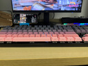 惠普（HP）GK200機(jī)械鍵盤有線辦公游戲鍵盤 20種背光燈效 87鍵電競鍵盤鼠標(biāo)套裝電腦外設(shè)鍵鼠 側(cè)刻黑莓粉【茶軸】白光 曬單實(shí)拍圖
