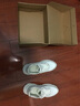 安踏（ANTA）男鞋秋季新款休閑老爹鞋皮面防潑水運(yùn)動(dòng)鞋男款厚底增高減震跑步鞋 泥沙灰/象牙白 42 曬單實(shí)拍圖
