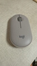 羅技（Logitech）LOGITECH PEBBLE 無線藍牙鼠標(biāo) 靜音鼠標(biāo) 辦公鵝卵石造型 輕薄便攜 時尚小巧 煙云灰 曬單實拍圖