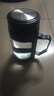 春夏季玻璃水杯禮物大容量男女生帶蓋泡茶飲水禮品杯家用 商務把手杯藍色 500ml 1只 曬單實拍圖