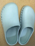 品之德 手術(shù)室鞋實(shí)驗(yàn)室洞洞鞋輕便防滑工作拖鞋 包頭護(hù)趾透氣防臭 豆沙綠 37-38 曬單實(shí)拍圖