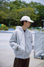 Teenie Weenie Men小熊男裝休閑通勤寬松400g重磅毛圈連帽拉鏈衛(wèi)衣 中灰 M 曬單實(shí)拍圖