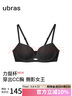 ubras虞書欣同款新力挺杯收副乳小胸聚攏顯大無痕文胸罩女黑百搭M 曬單實拍圖